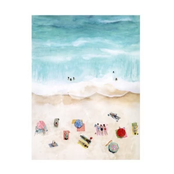 Grace Popp 'Beach Week I' Canvas Art, 14x19, Trademark Fine Art, Mfr#: WAG16915-C1419GG